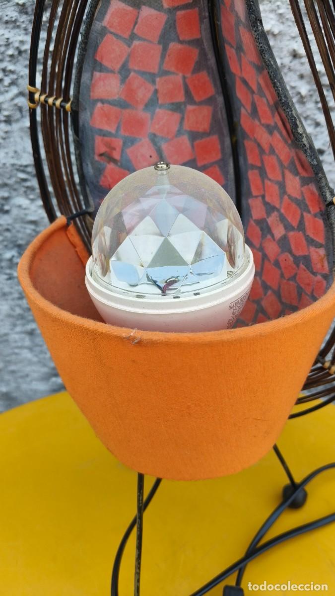 Vintage: Lampe vitraux et fer forg&eacute; vintage - Foto 5