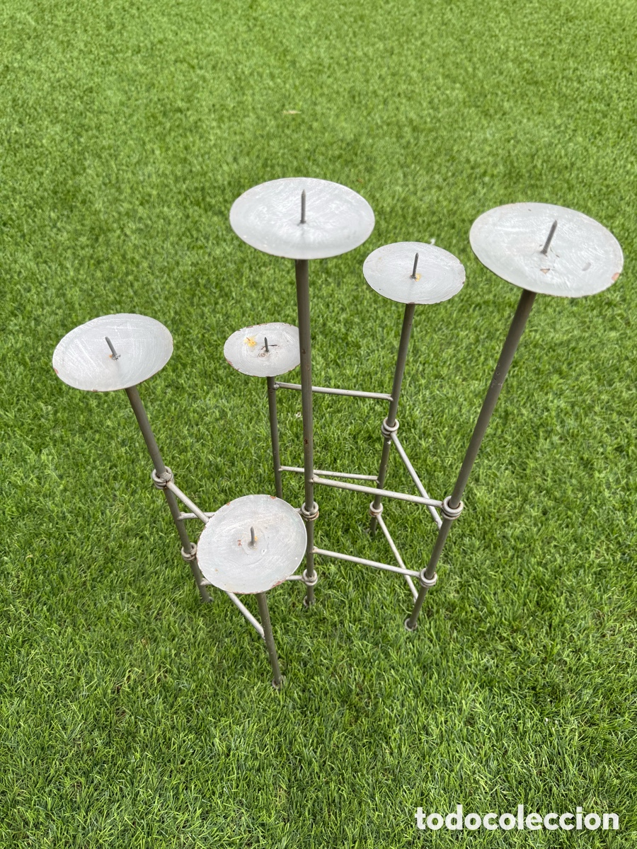 Vintage: CANDELABRO DE HIERRO - Foto 2