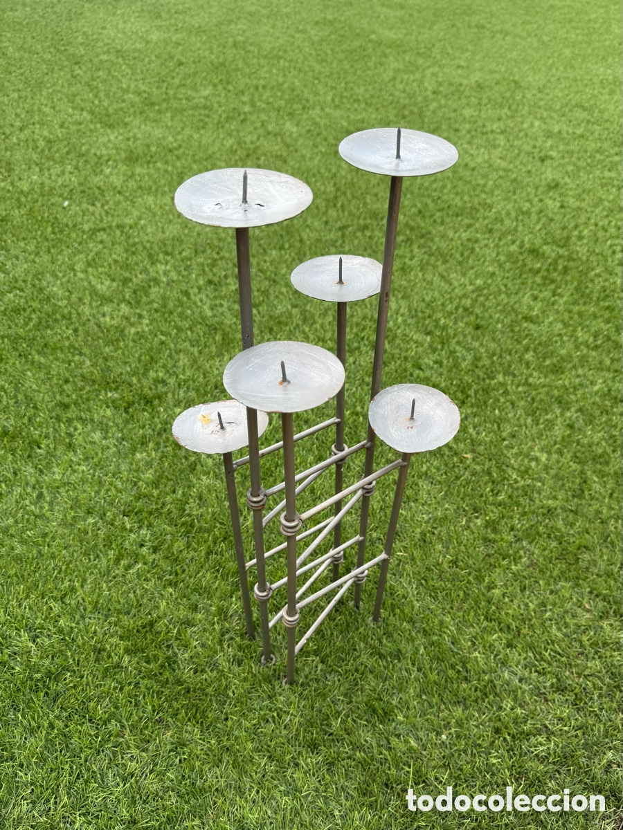 Vintage: CANDELABRO DE HIERRO - Foto 4