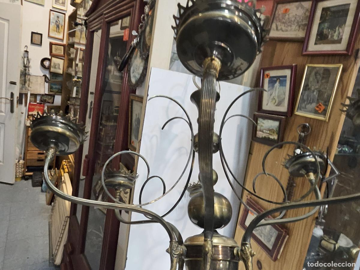Vintage: lampara de metal cableada - Foto 6