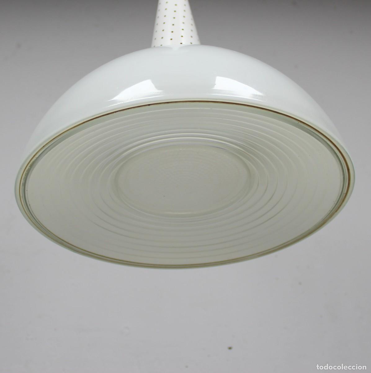 Vintage: L&aacute;mpara industrial de Mathieu Mat&eacute;got. Holophane. - Foto 6
