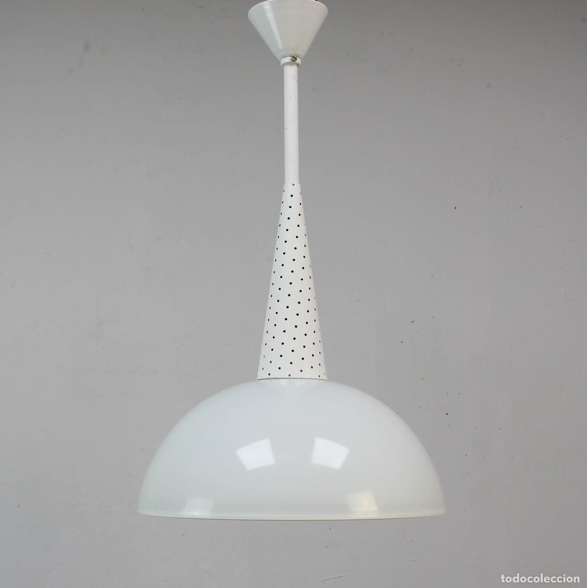 Vintage: L&aacute;mpara industrial de Mathieu Mat&eacute;got. Holophane. - Foto 9