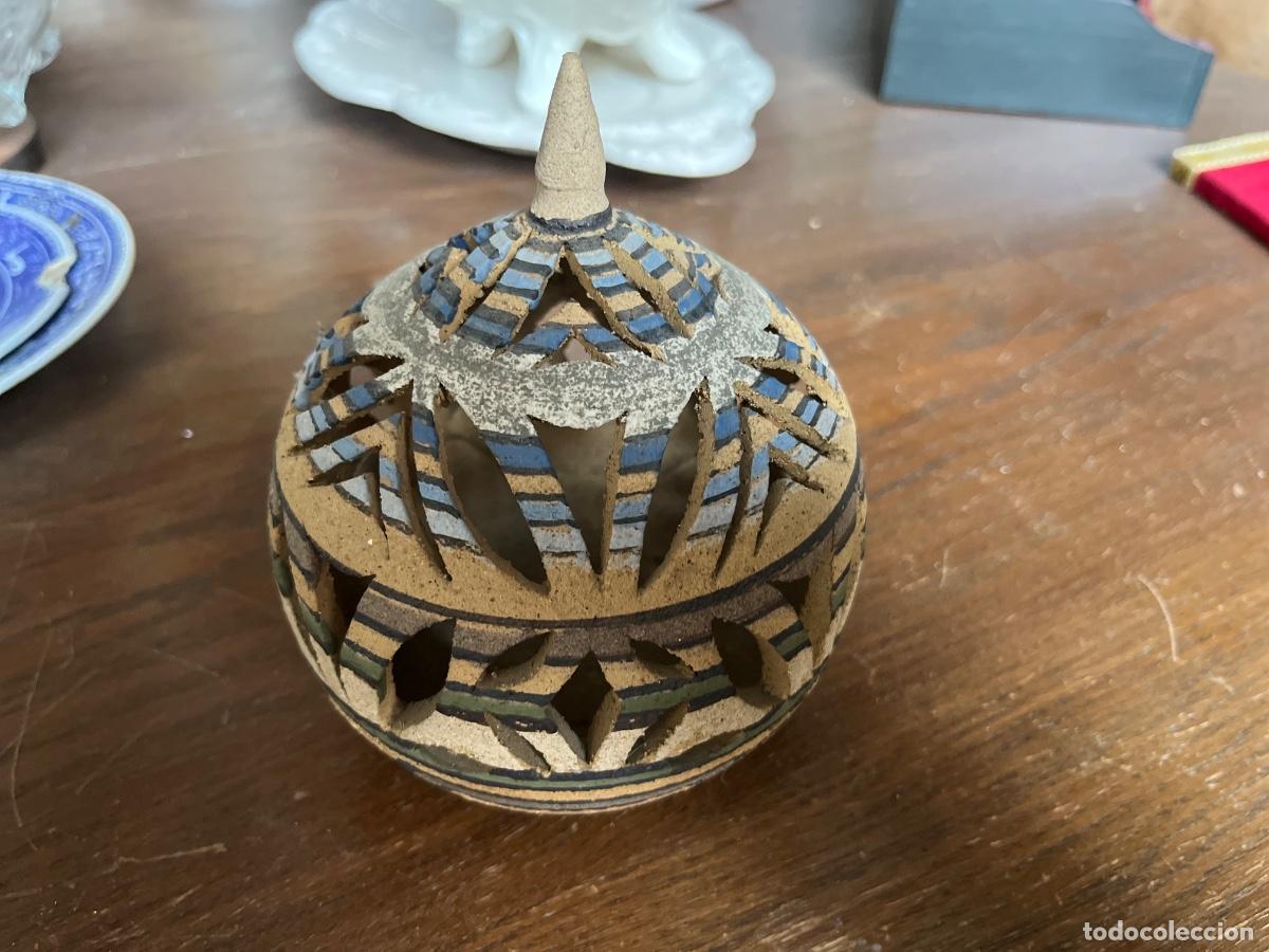 Vintage: L&Aacute;MPARA DE BARRO PARA VELA - Foto 5