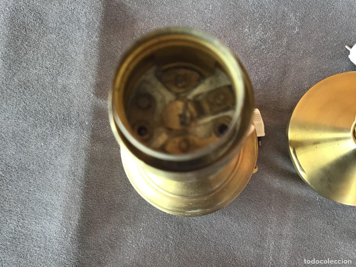 Vintage: 2 LAMPARAS DE SOBREMESA EN LAT&Oacute;N - Foto 3