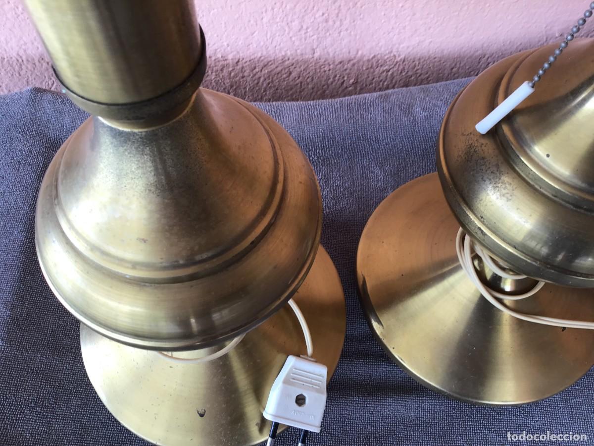 Vintage: 2 LAMPARAS DE SOBREMESA EN LAT&Oacute;N - Foto 5