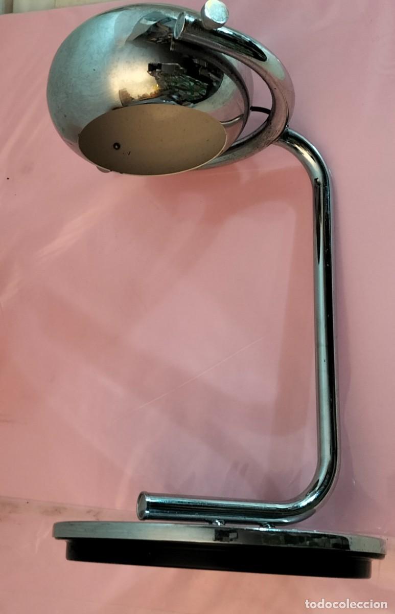 Vintage: Lampara de mesa cromada. 1960-70 . - Foto 6