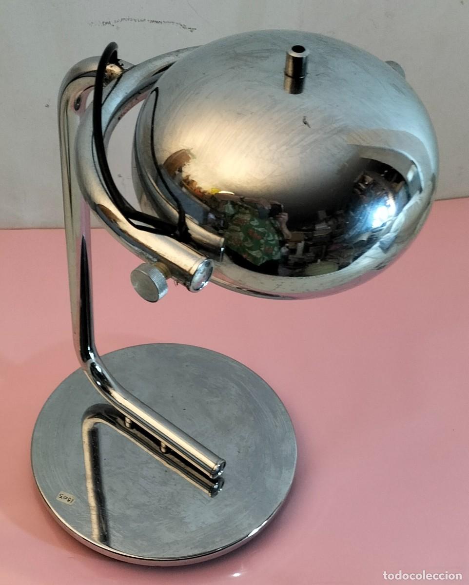 Vintage: Lampara de mesa cromada. 1960-70 . - Foto 9