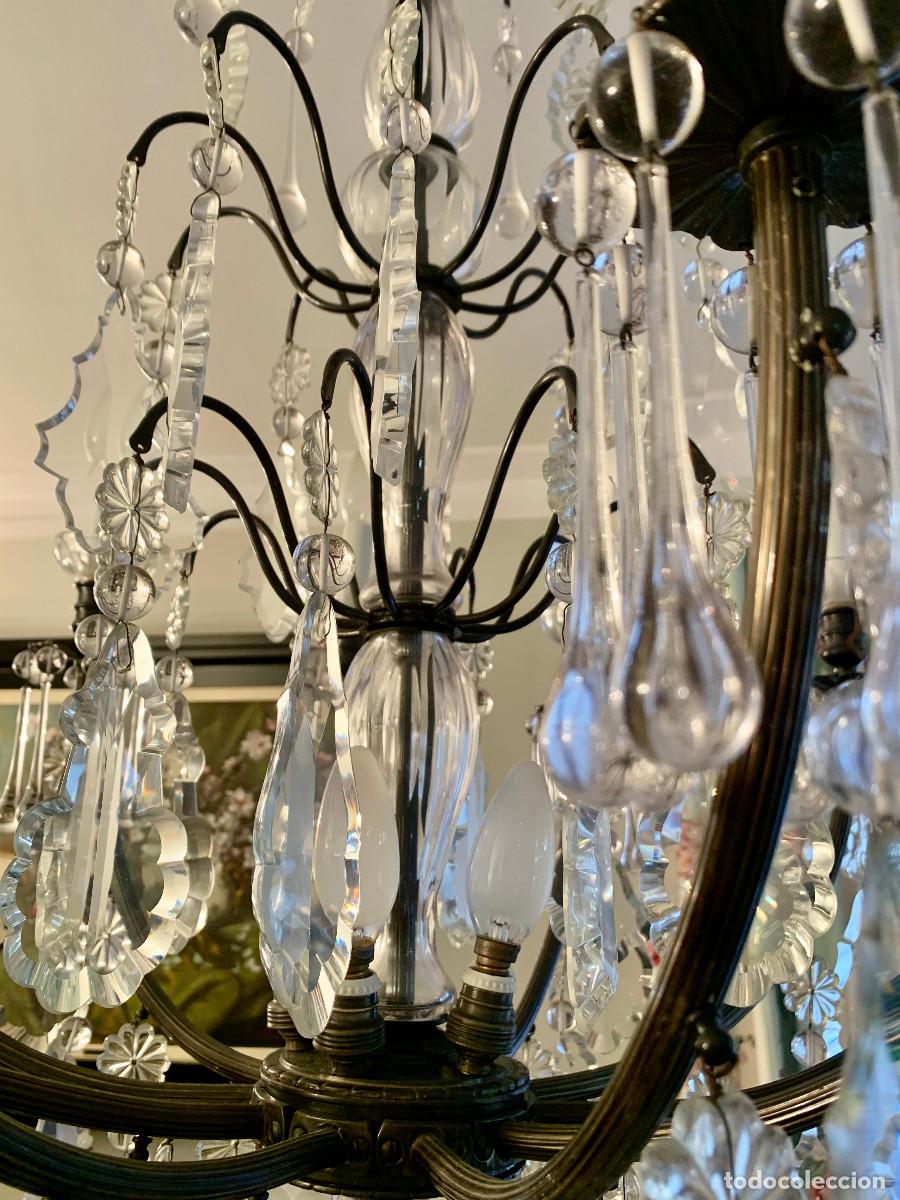 Vintage: L&aacute;mpara de ara&ntilde;a. Cristal de roca - Foto 3