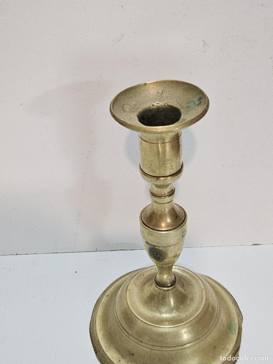 Vintage: candelabro de metal dorado - Foto 2