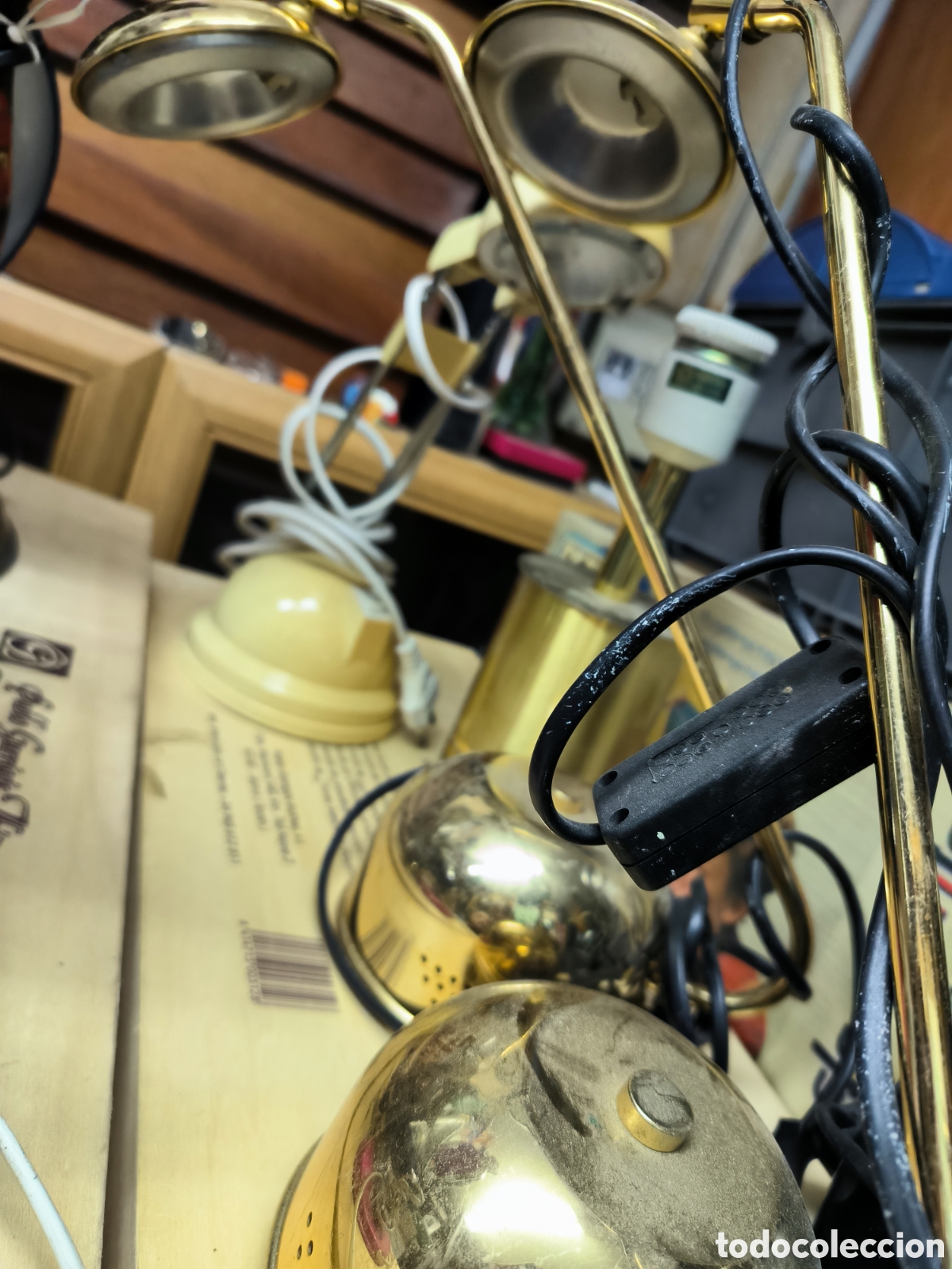 Vintage: Lote 12 l&aacute;mparas de todo tipo - Foto 8