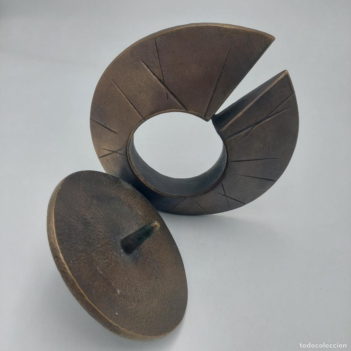 Vintage: Candelabro para colgar de bronce brutalista - Foto 3
