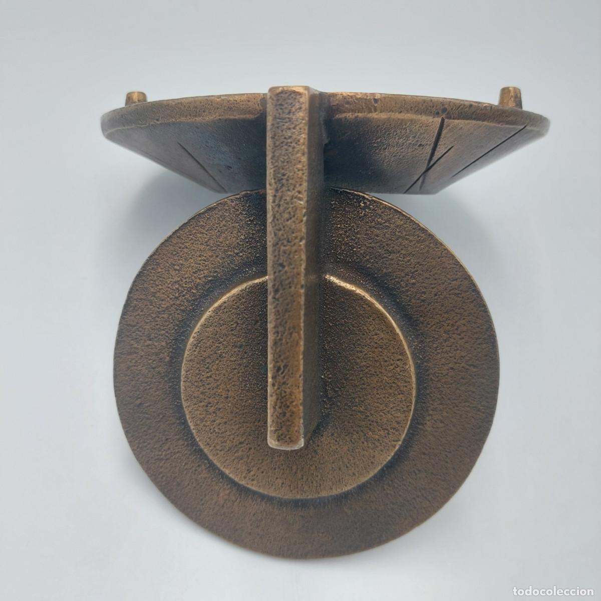 Vintage: Candelabro para colgar de bronce brutalista - Foto 4