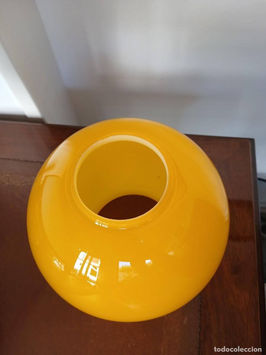 Vintage: GLOBO VIDRIO LAMPARA AMARILLO - Foto 3