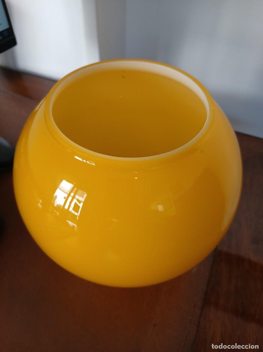 Vintage: GLOBO VIDRIO LAMPARA AMARILLO - Foto 4