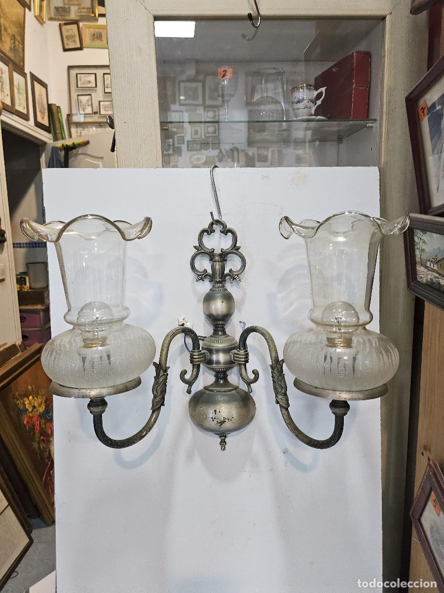 Vintage: aplique de pared metal - Foto 1