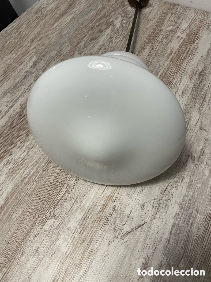 Vintage: L&Aacute;MPARA OPALINA TECHO BLANCA - Foto 2
