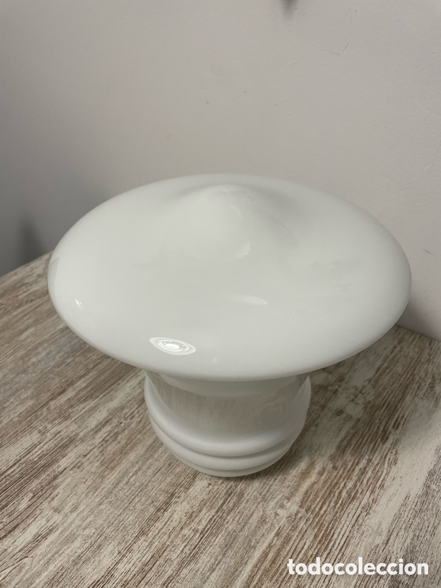 Vintage: L&Aacute;MPARA OPALINA TECHO BLANCA - Foto 7