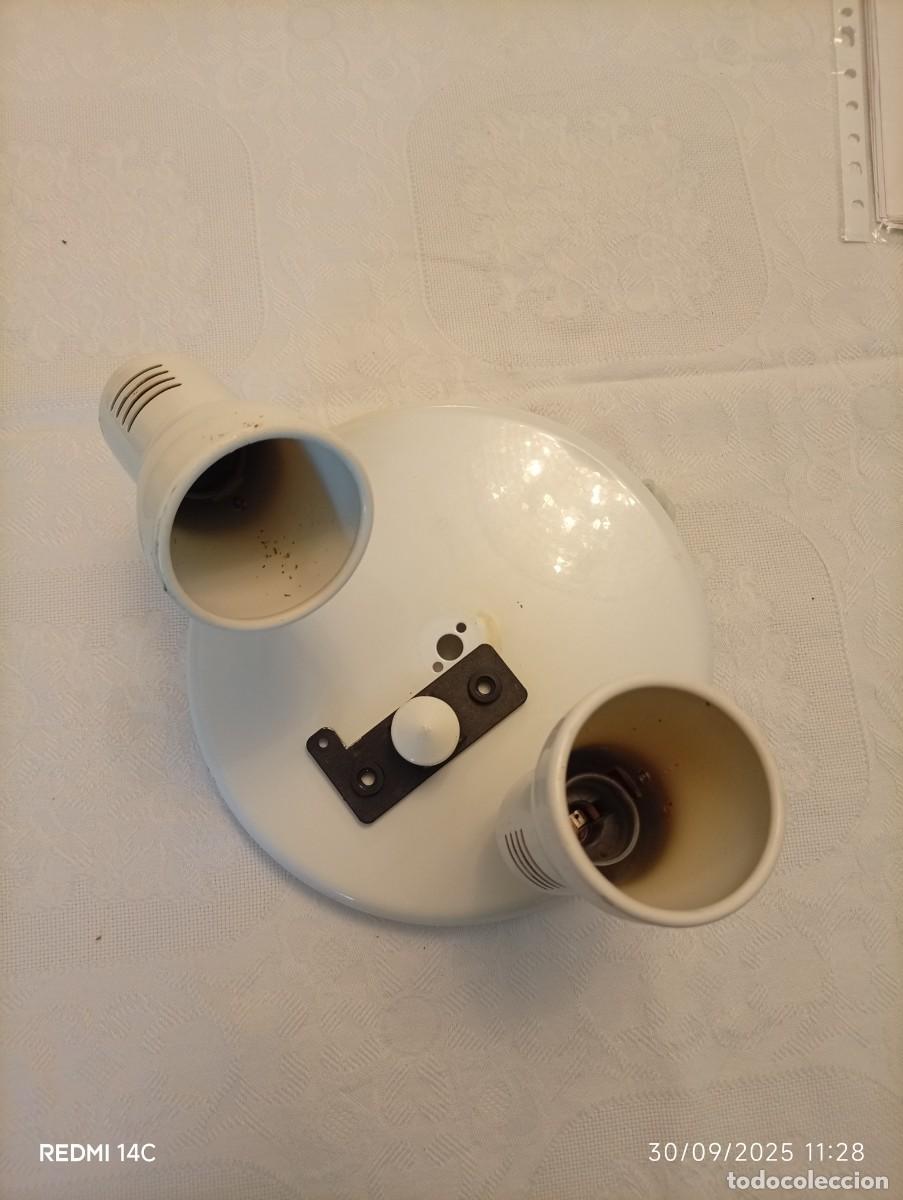 Vintage: lampara de techo con dos focos - Foto 2