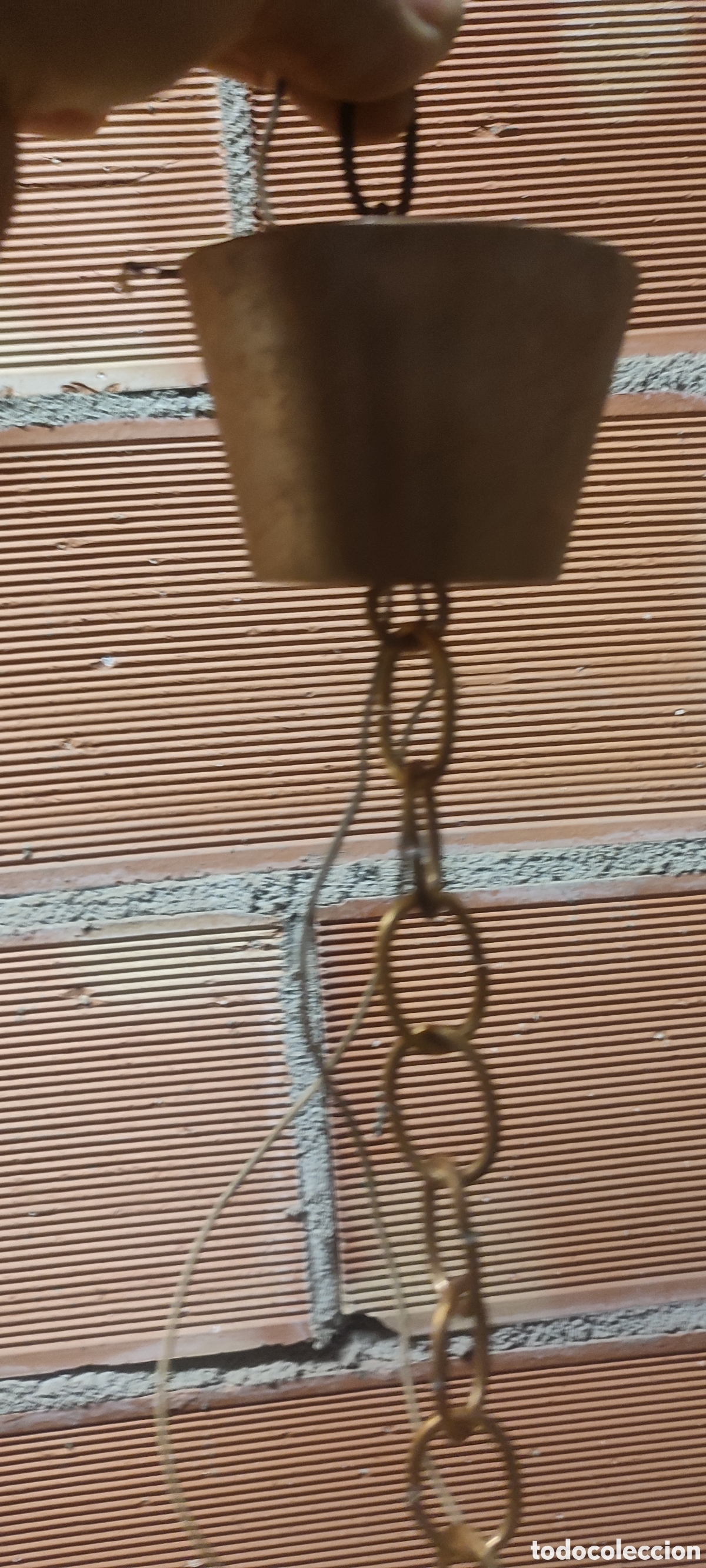 Vintage: Lampara de techo vintage. Madera, aluminio y pl&aacute;stico. - Foto 4