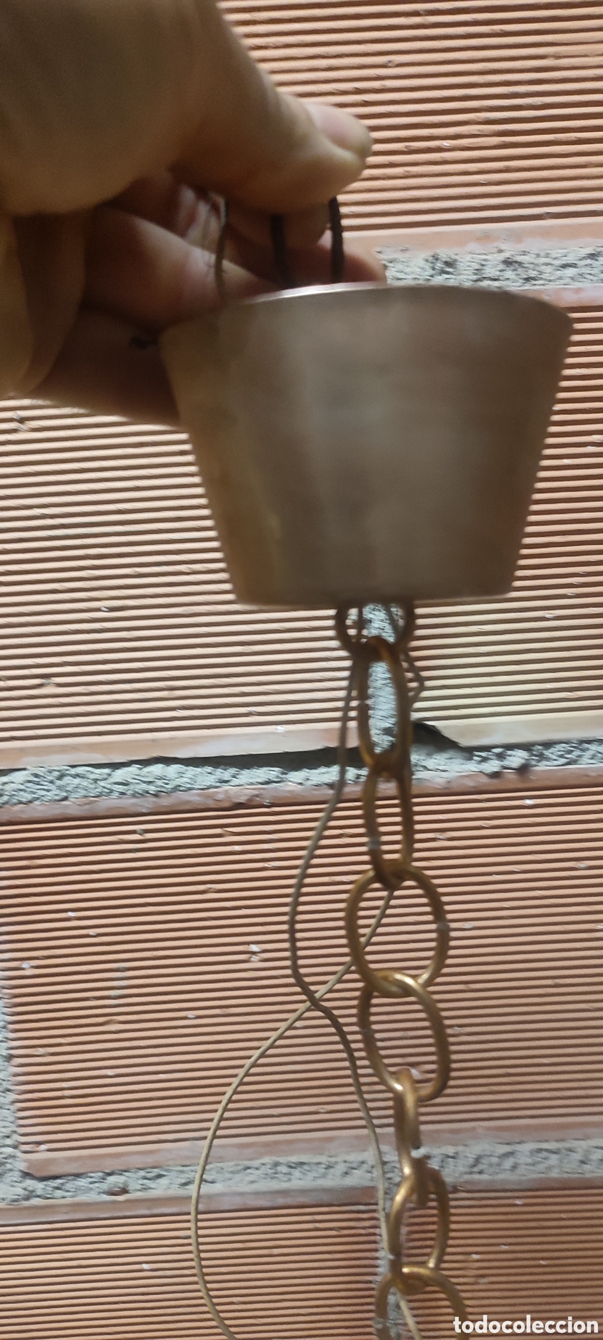 Vintage: Lampara de techo vintage. Madera, aluminio y pl&aacute;stico. - Foto 5
