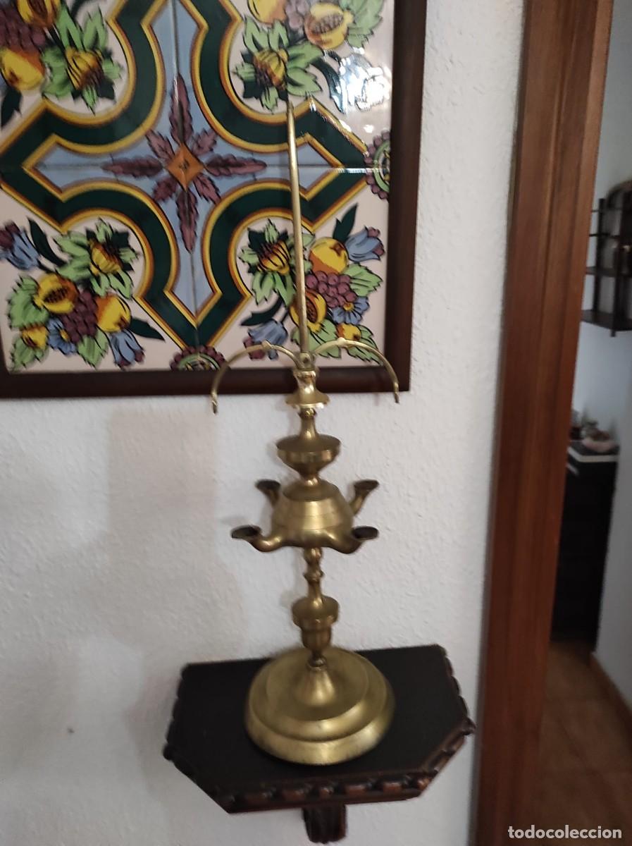 Vintage: L&aacute;mpara de aceite antigua - Foto 1