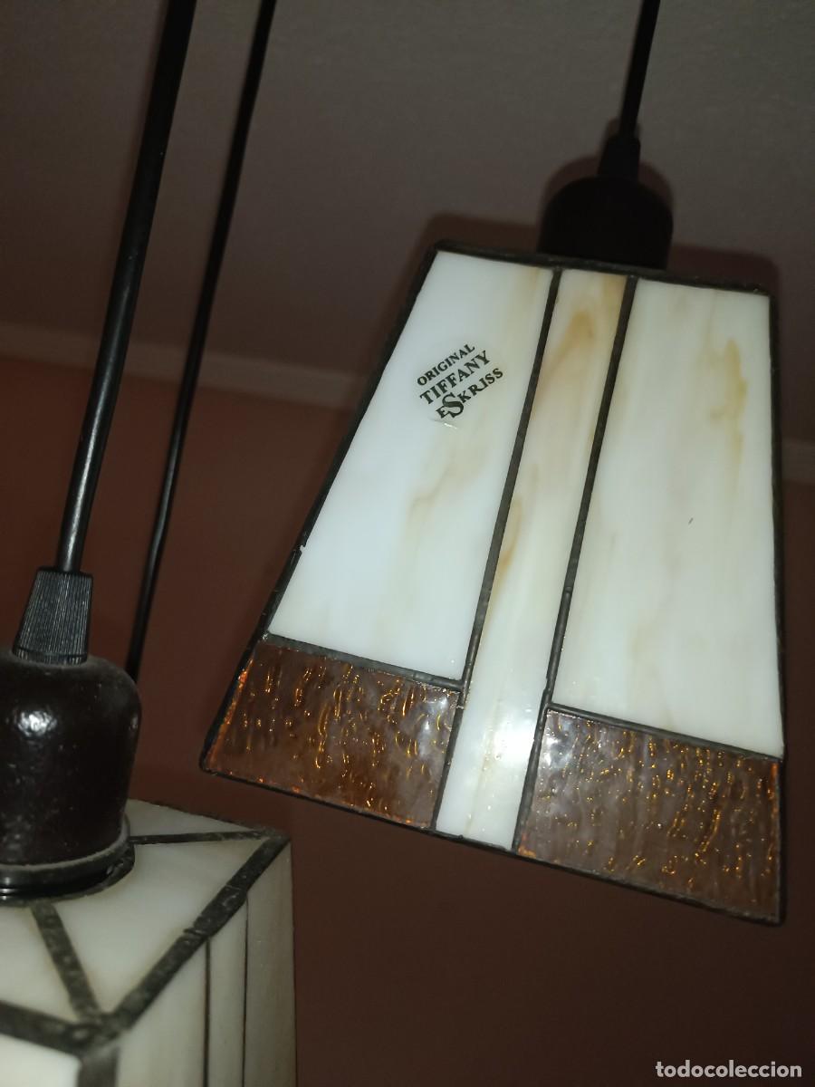 Vintage: L&aacute;mpara Cristal y Metal - Foto 3
