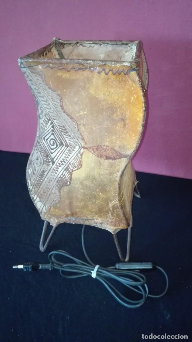 Vintage: LAMPARA PIEL ESTILO AFRICANA - Foto 4