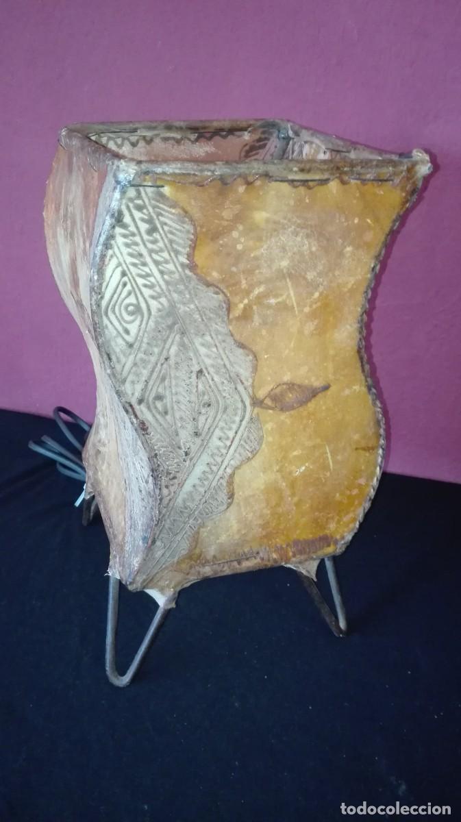 Vintage: LAMPARA PIEL ESTILO AFRICANA - Foto 5