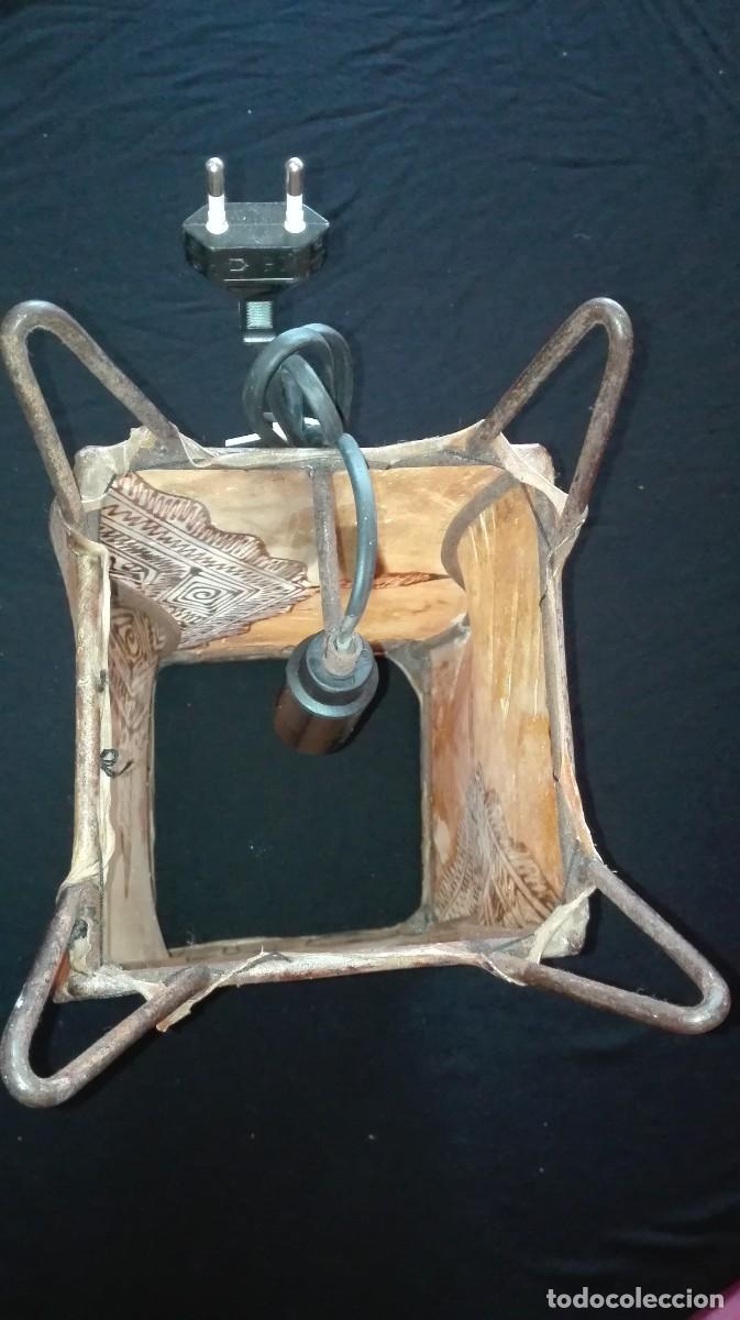 Vintage: LAMPARA PIEL ESTILO AFRICANA - Foto 9