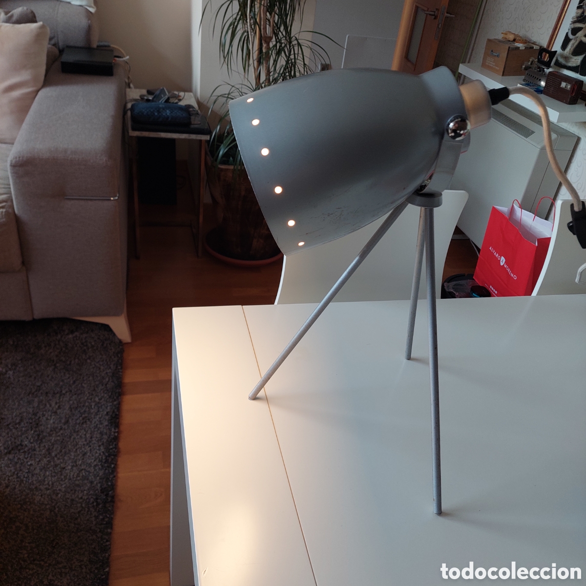 Vintage: Lampara de mesa 3 patas - Foto 4