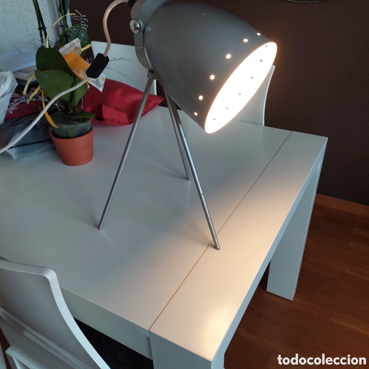 Vintage: Lampara de mesa 3 patas - Foto 7