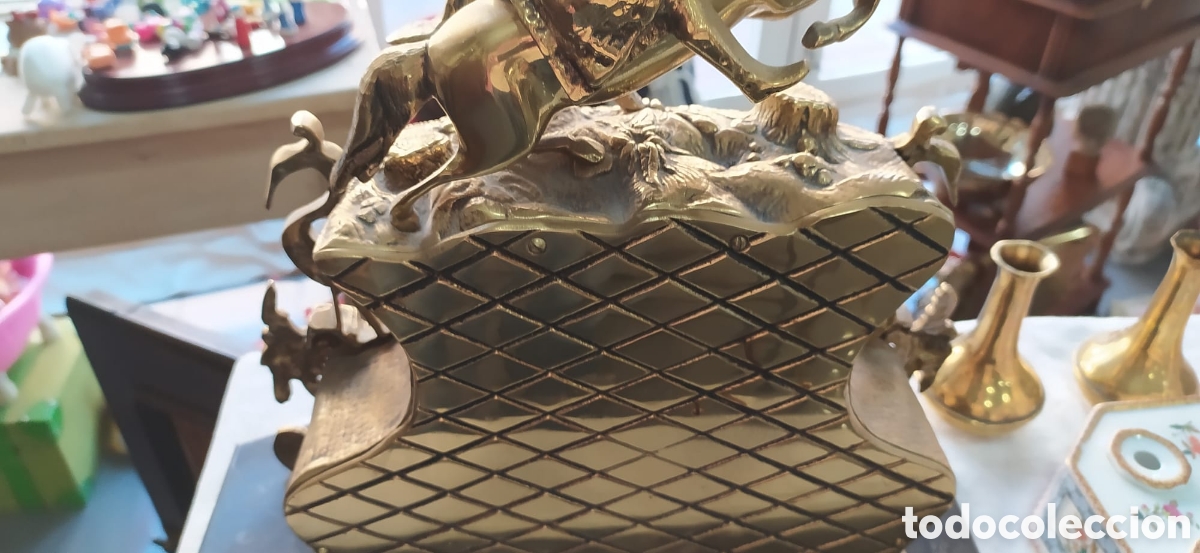 Vintage: Reloj Frances de bronce siglo XIX - Foto 17