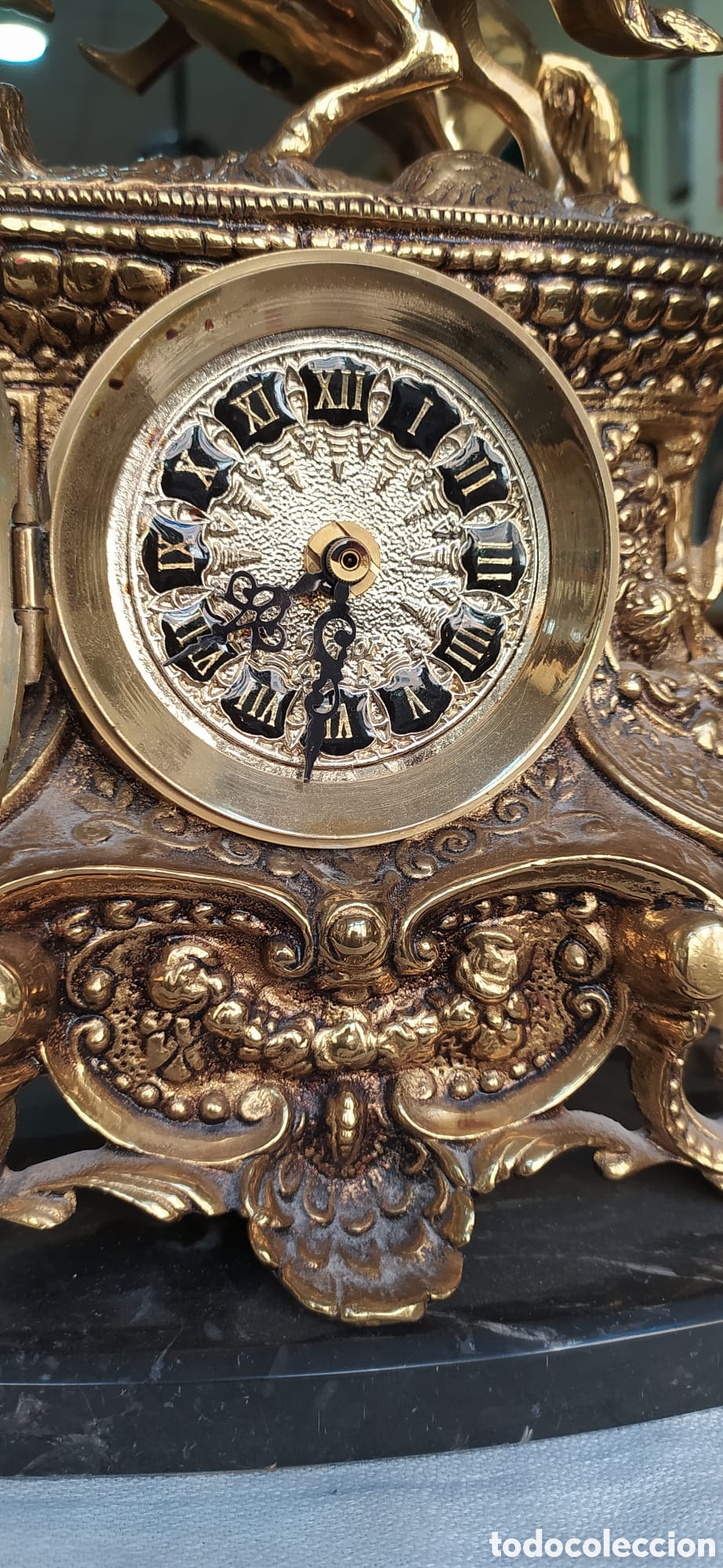 Vintage: Reloj Frances de bronce siglo XIX - Foto 19
