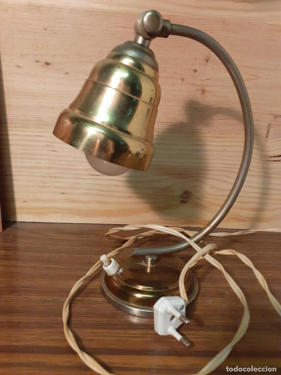 Vintage: Flexo antiguo de laton - Foto 2