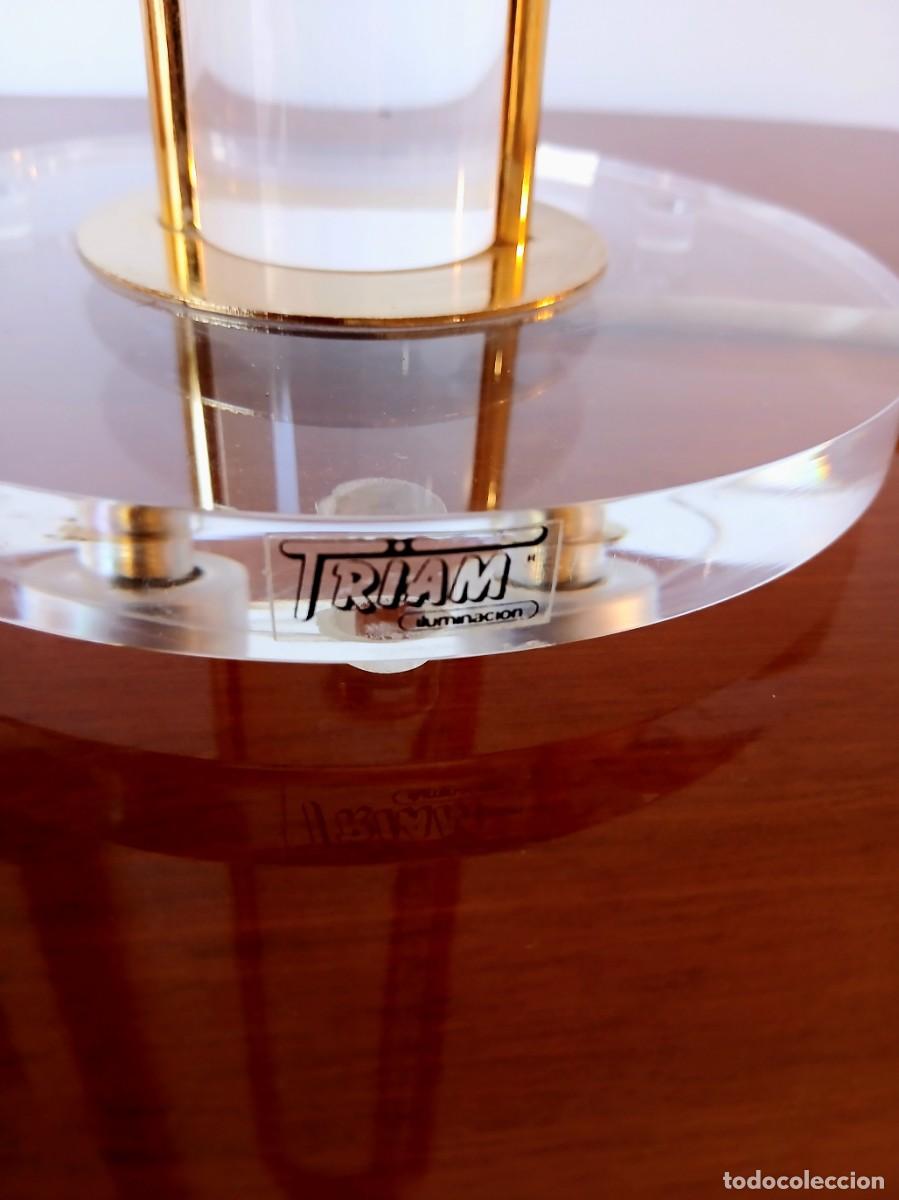 Vintage: LAMPARA DE MESA METACRILATO TRIAM ILUMINACI&Oacute;N - Foto 6