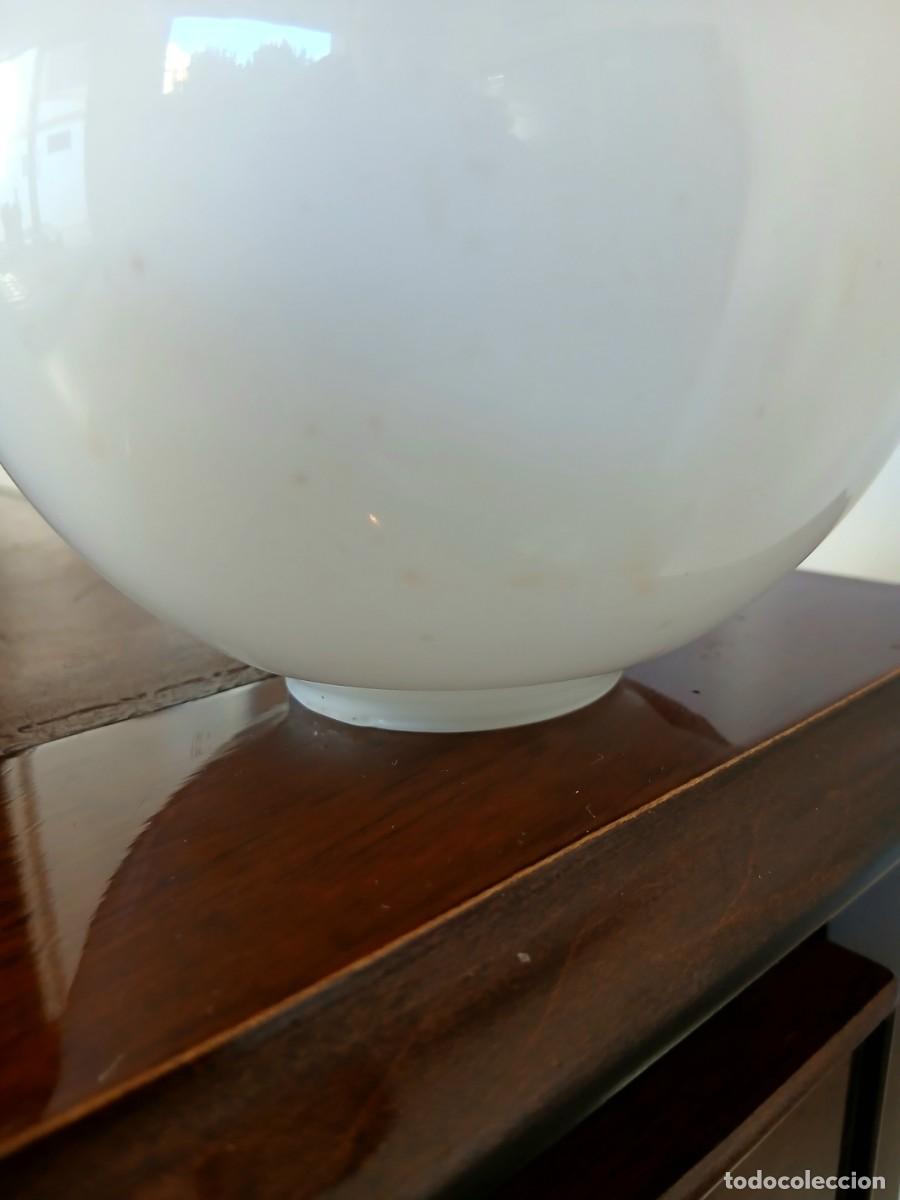 Vintage: GLOBO CRISTAL BLANCO LAMPARA - Foto 6