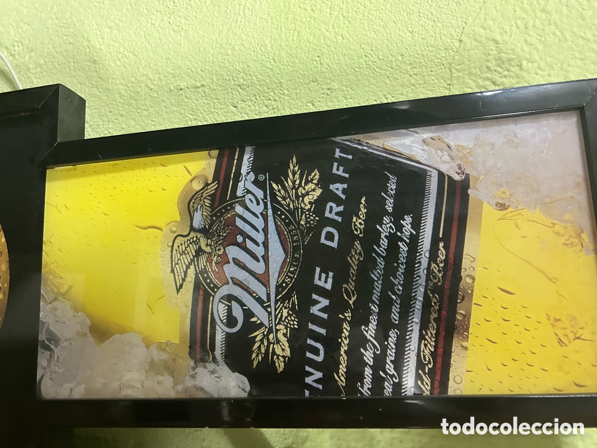 Vintage: Reloj publicidad cerveza Miller - Foto 2