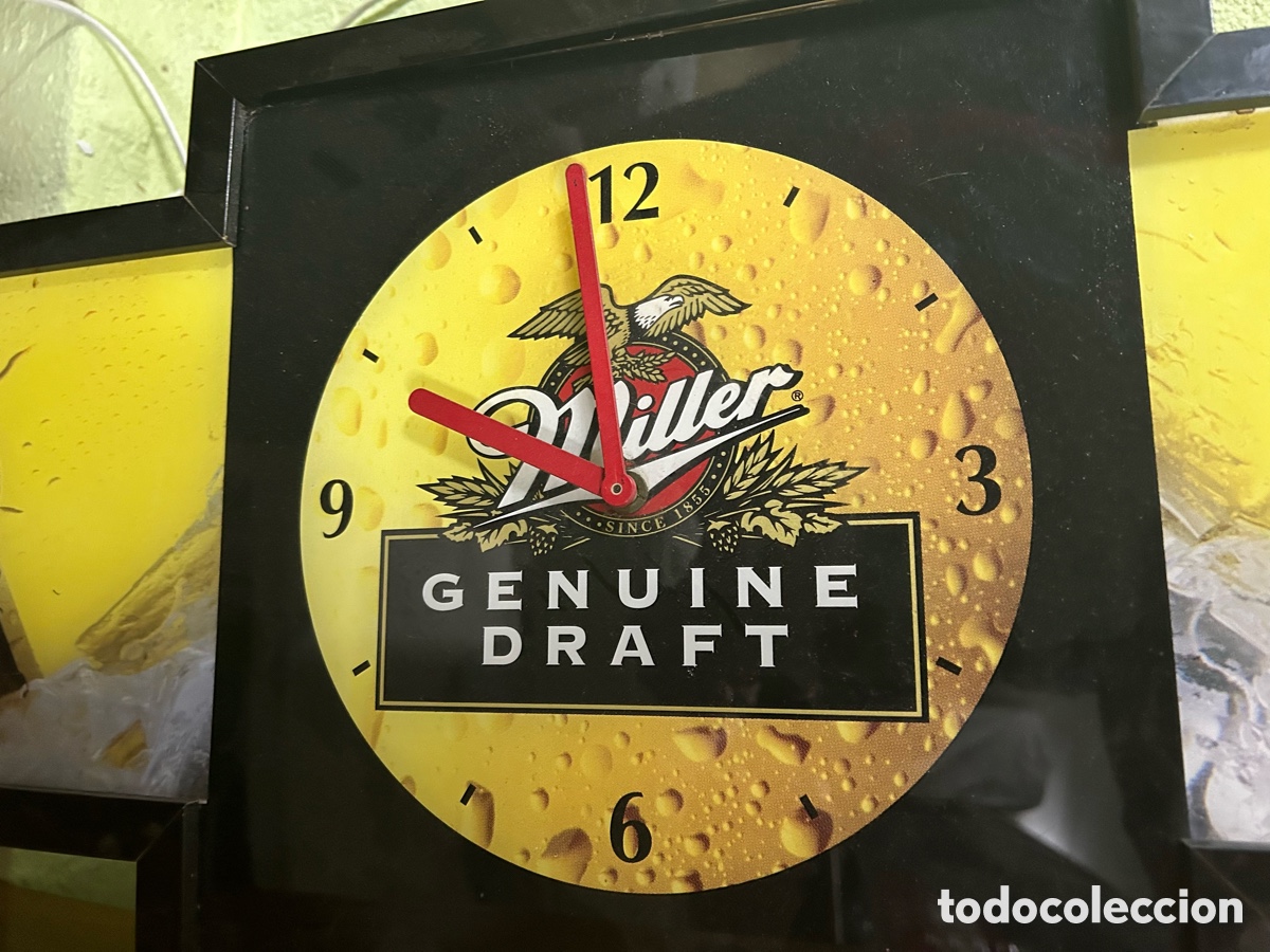 Vintage: Reloj publicidad cerveza Miller - Foto 3