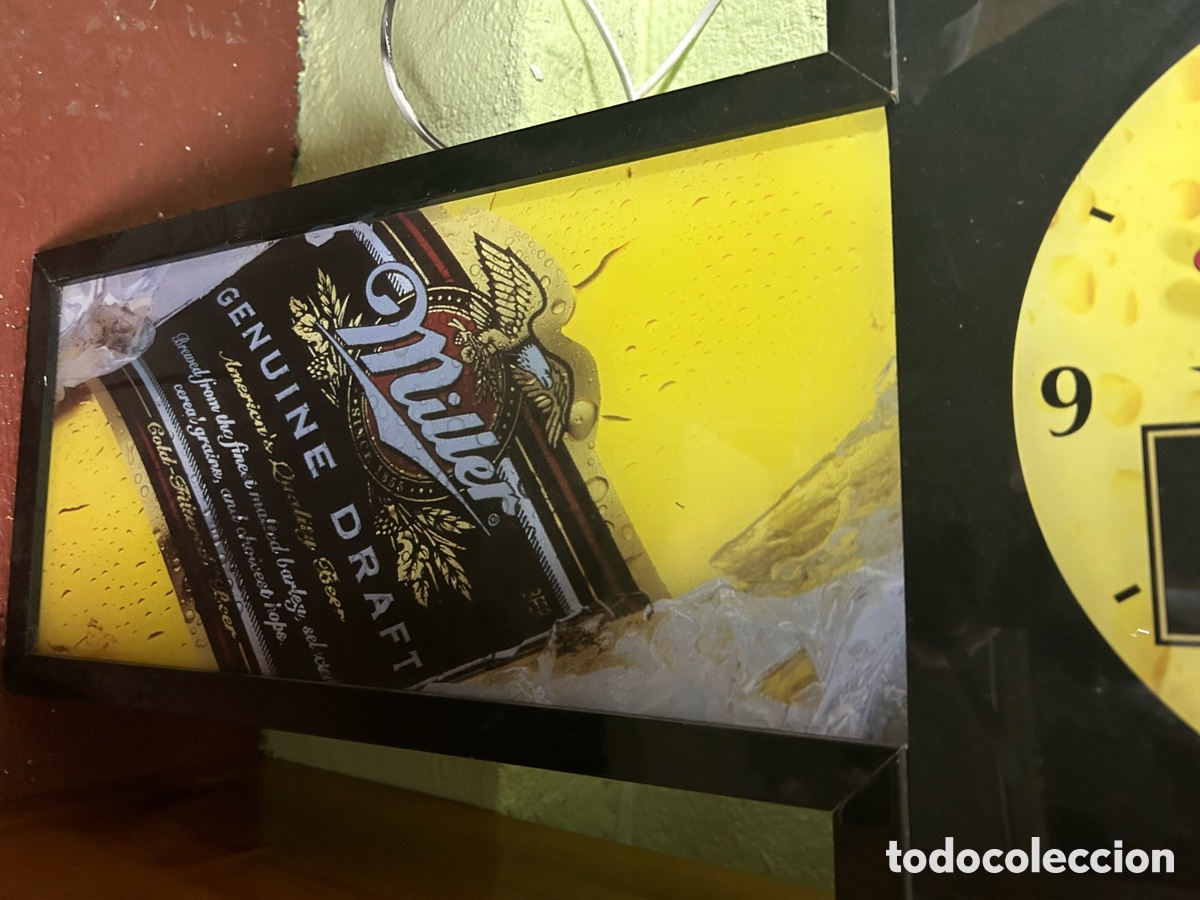 Vintage: Reloj publicidad cerveza Miller - Foto 4