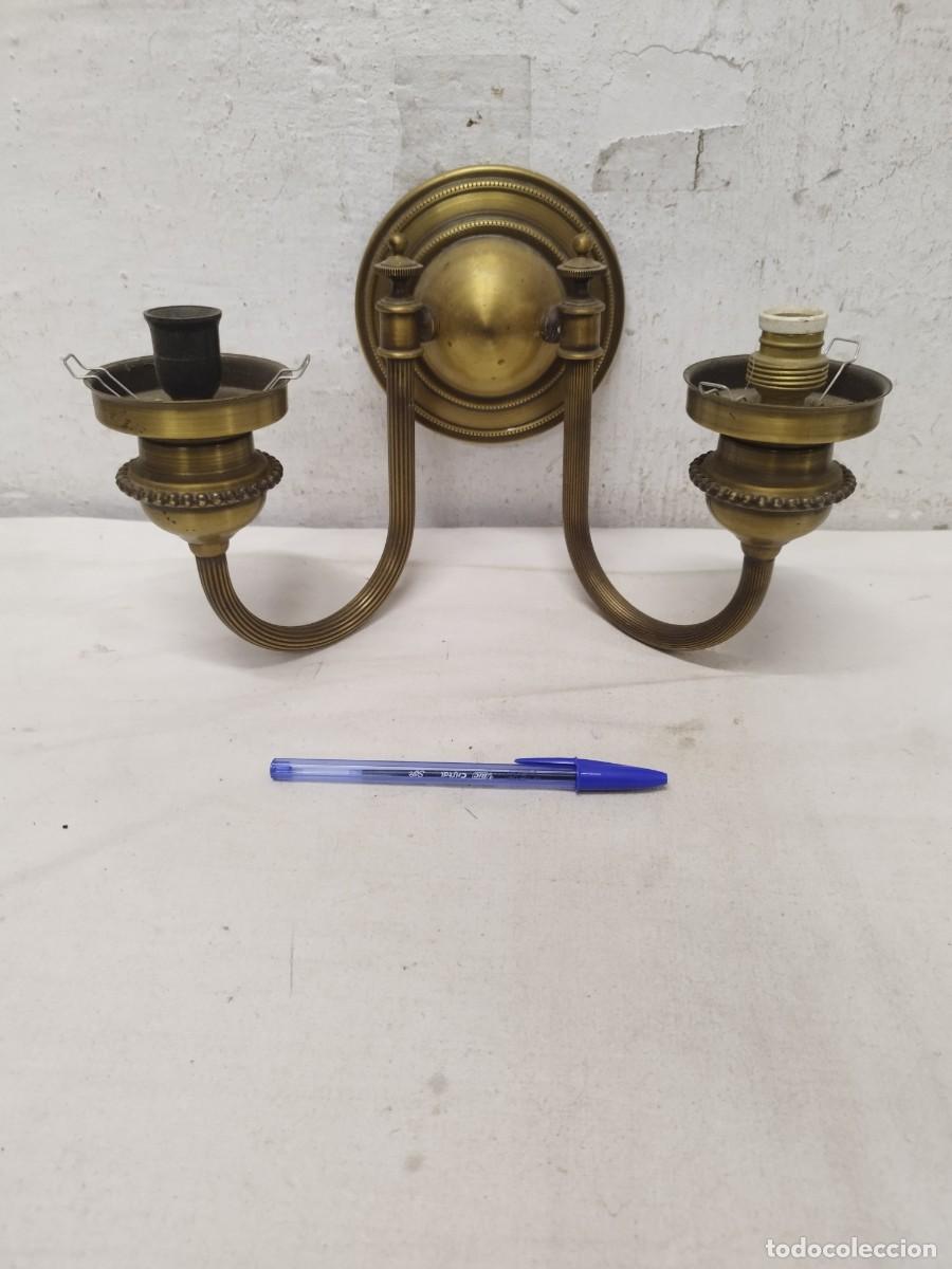 Vintage: Antiguo aplique, lampara de pared con dos luces. - Foto 1