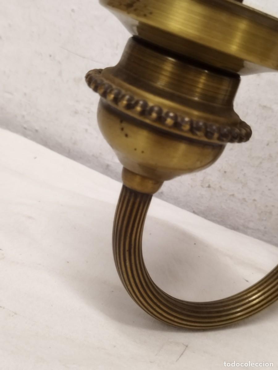 Vintage: Antiguo aplique, lampara de pared con dos luces. - Foto 3