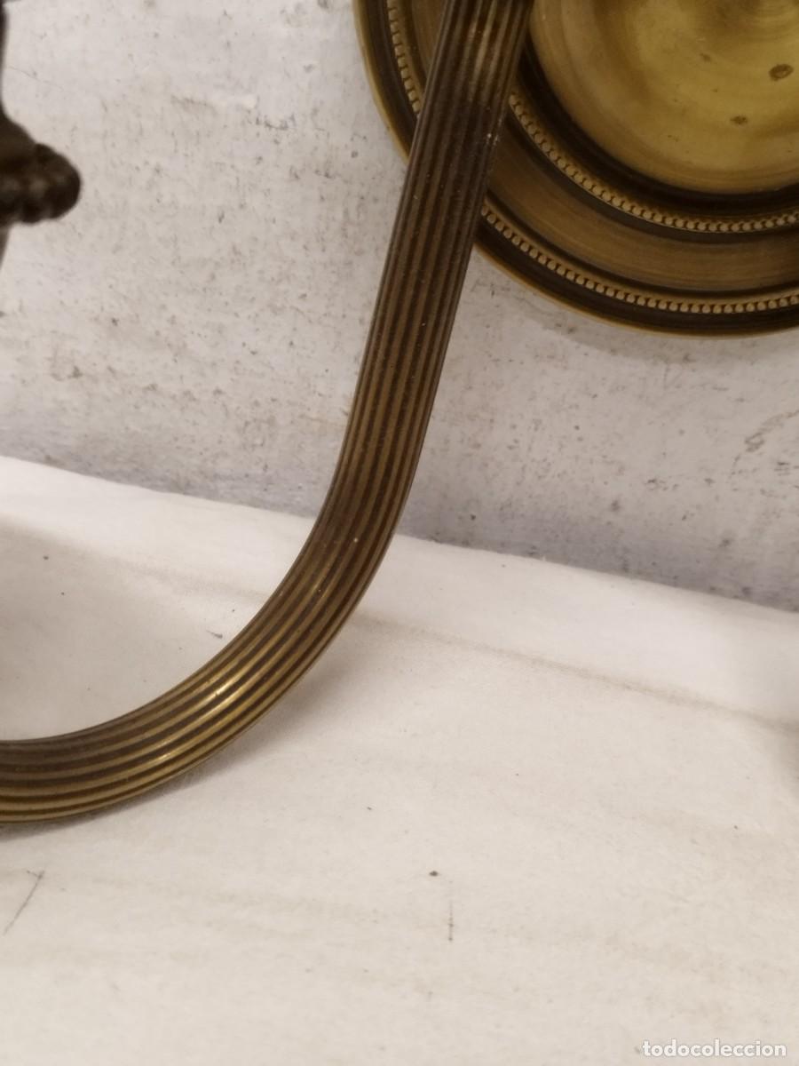 Vintage: Antiguo aplique, lampara de pared con dos luces. - Foto 4