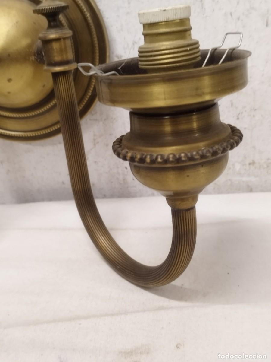 Vintage: Antiguo aplique, lampara de pared con dos luces. - Foto 8