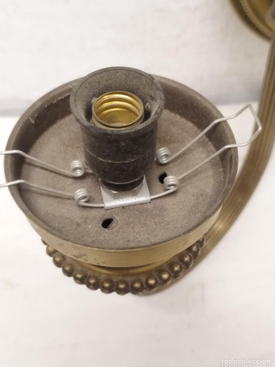 Vintage: Antiguo aplique, lampara de pared con dos luces. - Foto 10
