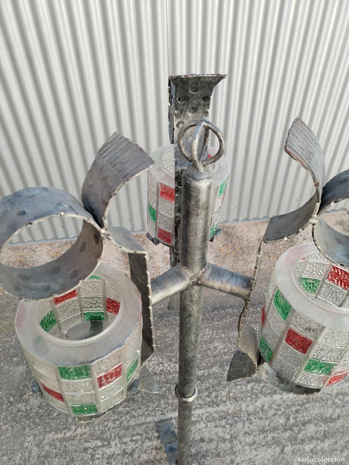 Vintage: lampara de pie de hierro forjado - Foto 4