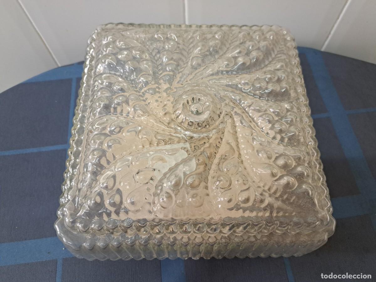 Vintage: Lampara vintage de cristal labrado - Foto 1
