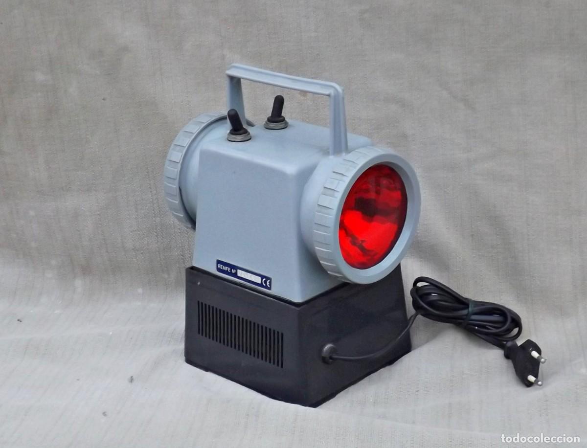 Vintage: LINTERNA, FAROL DE FERROVIARIO RR-210, RENFE - Foto 2
