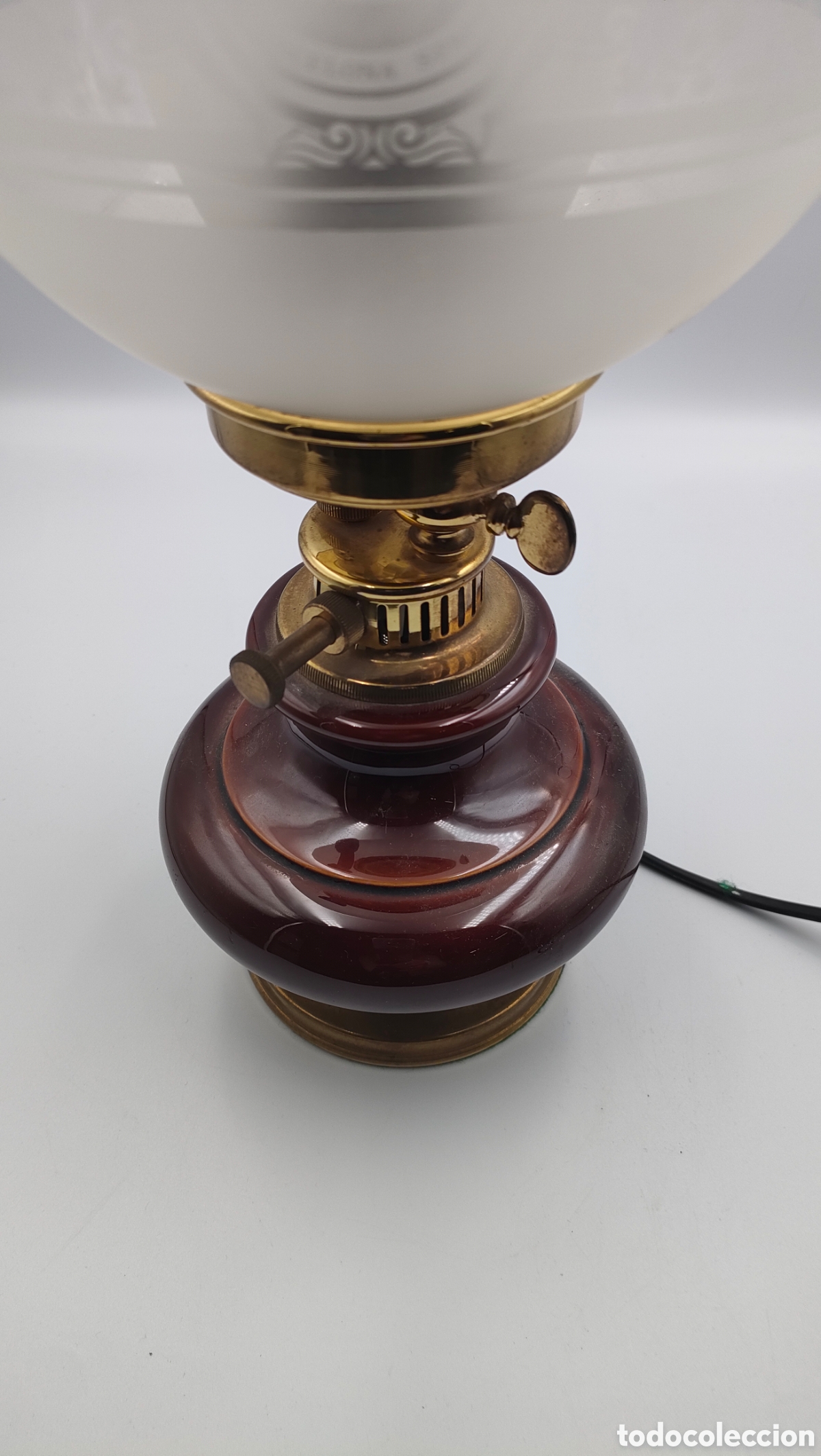Vintage: Lampara de mesa quinqu&eacute; Viejamar - Foto 3