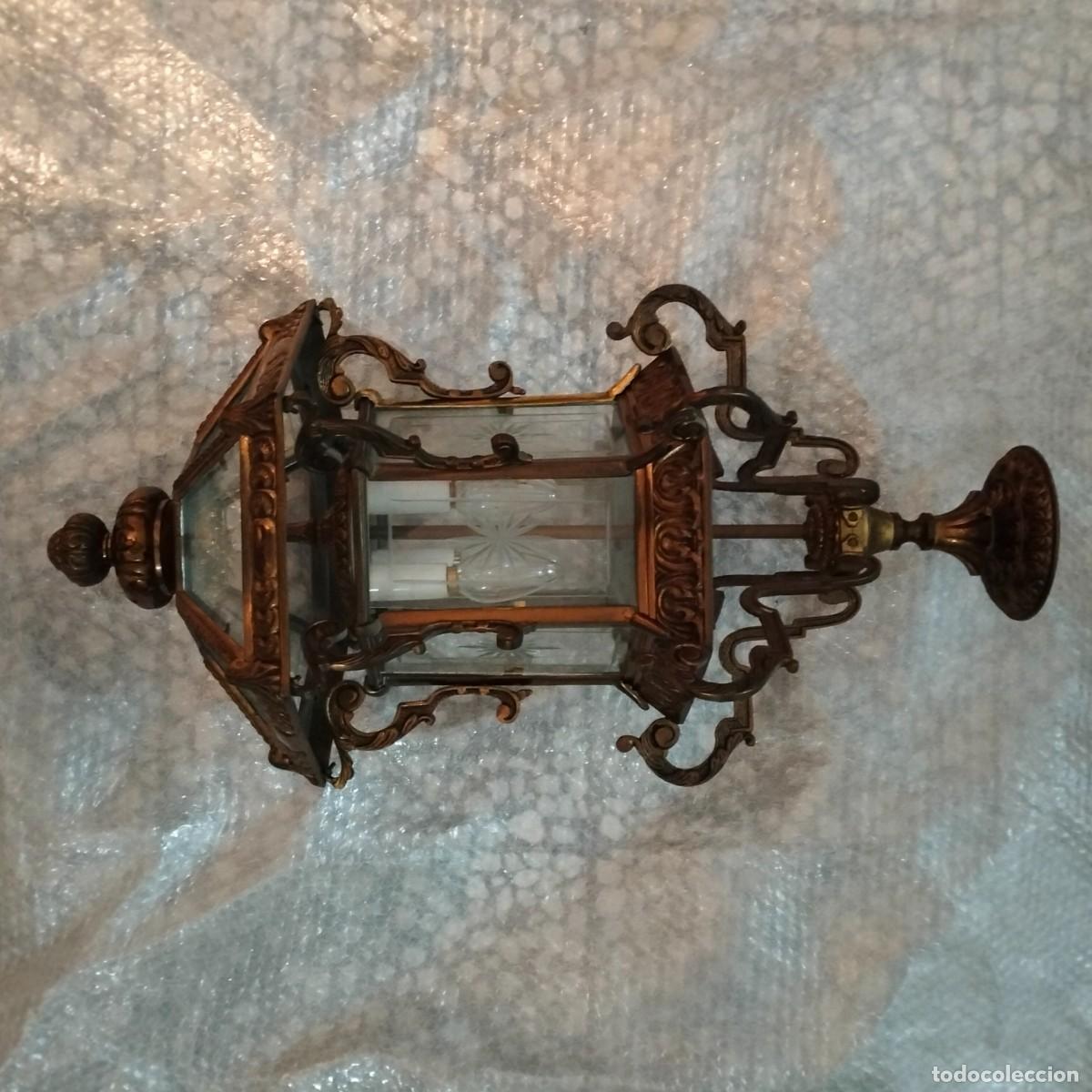 Vintage: Lampara tipo farol (&asymp;68 &times; 32 cm) - Foto 2