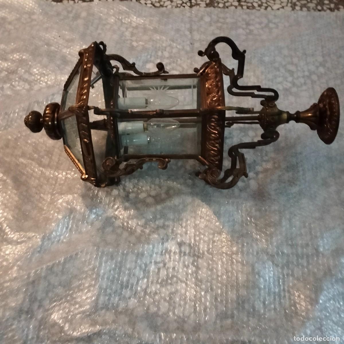 Vintage: Lampara tipo farol (&asymp;68 &times; 32 cm) - Foto 5